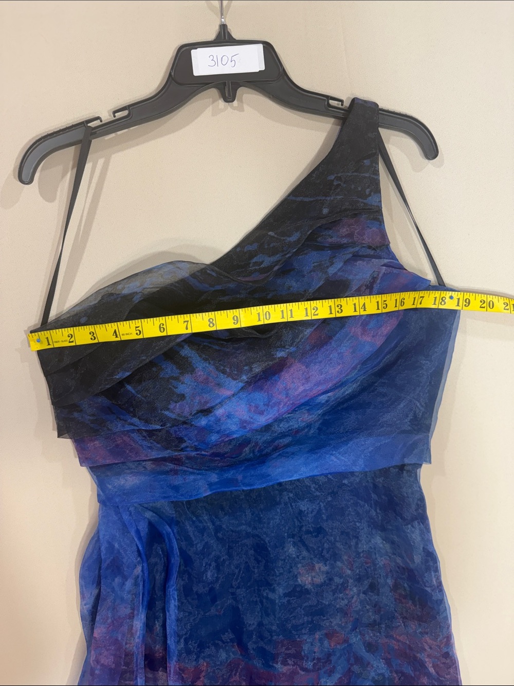 Rene Ruiz Collection Blue
Organza Gown Maxi Dress One
Shoulder Size 10 - Picture 11 of 14